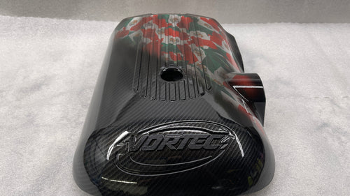 Carbon / Mexican Flag 2001-2006 GM 4.8 5.3 6.0 Intake Manifold Cover